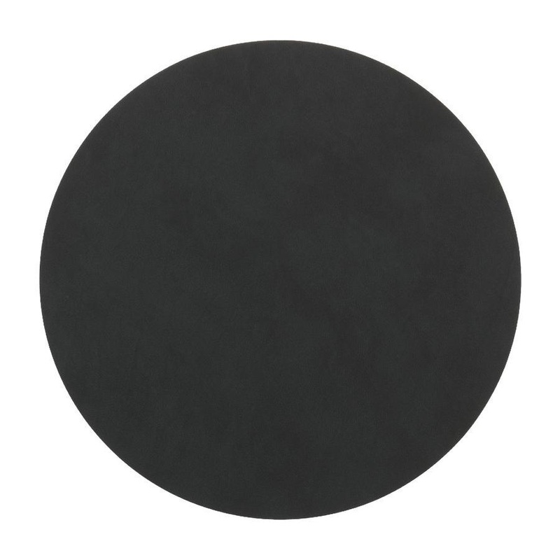 LindDNA Circle Placemat Black 30cm