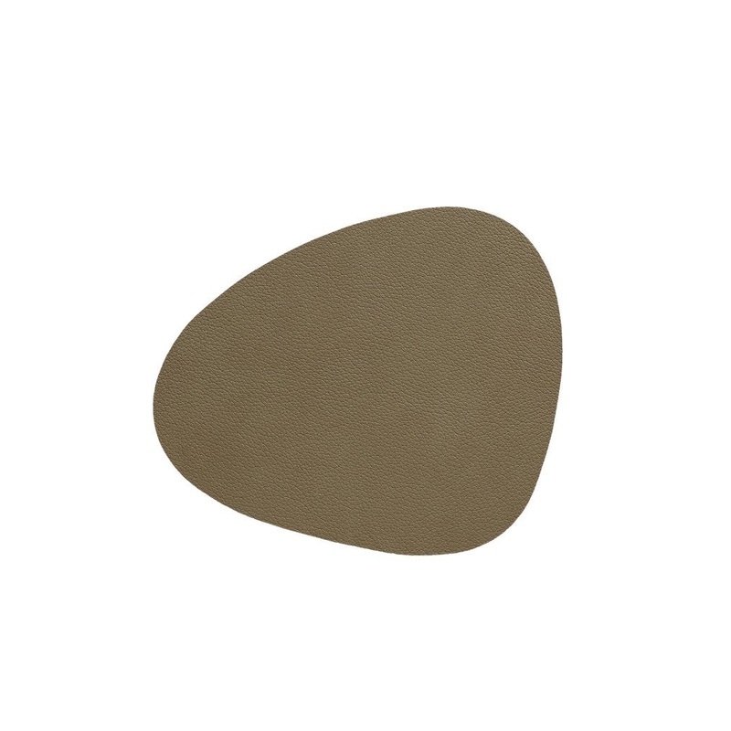 LindDNA Curve Coaster Army Green 11cm x 13cm