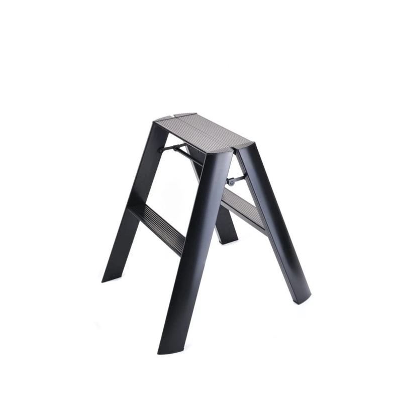 Lucano 2 Step Ladder Black