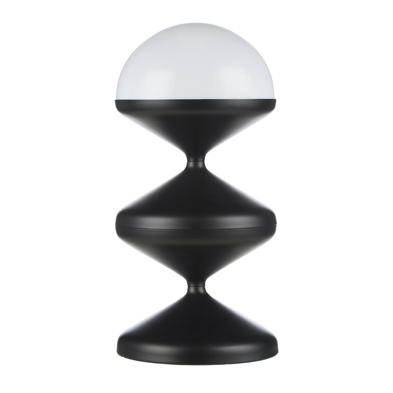 Academy Martyn Swirl Table Lamp Black 20x20x45cm