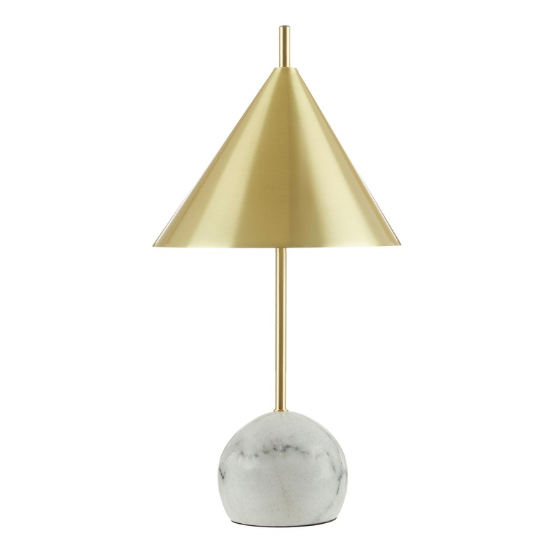 Amalfi Charlie Conical Table Lamp Gold 25x25x27.5cm
