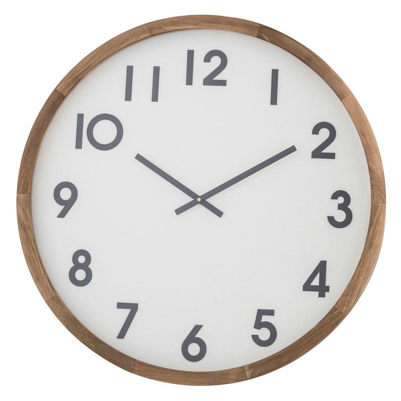 Amalfi Leonard Wall Clock Brown/White/Black 61x6x61cm