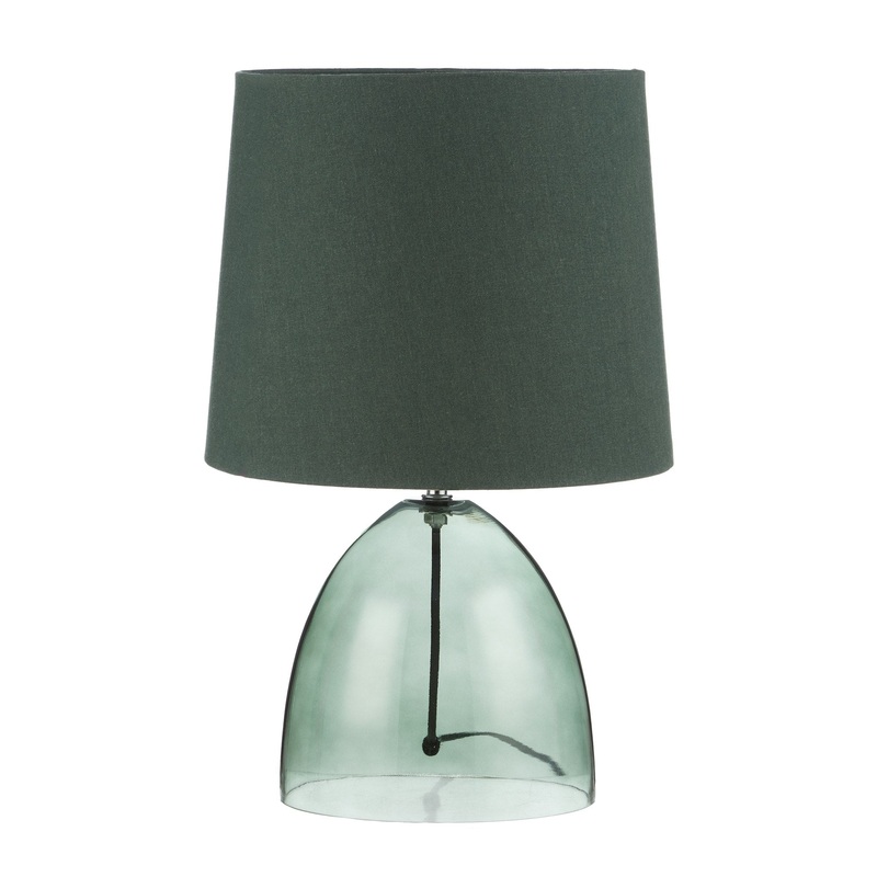 Amalfi Telmo Glass Table Lamp Green 29x29x45cm
