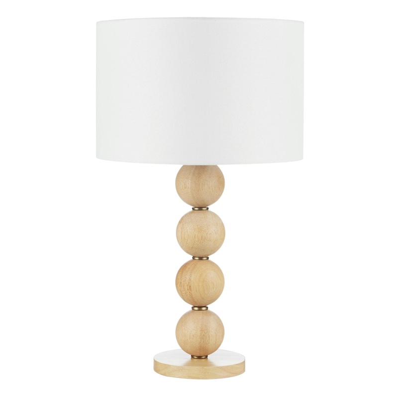 Amalfi Terrance Wood Table Lamp Natural 33x33x58cm