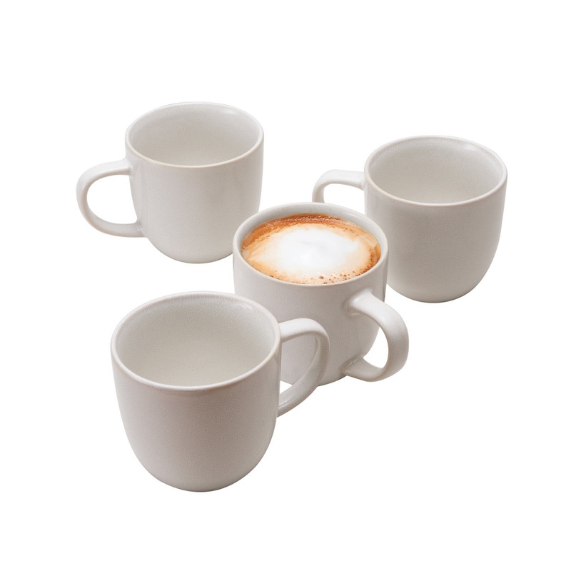Casero Penn Pearl Mugs White 355ml (Set of 4)