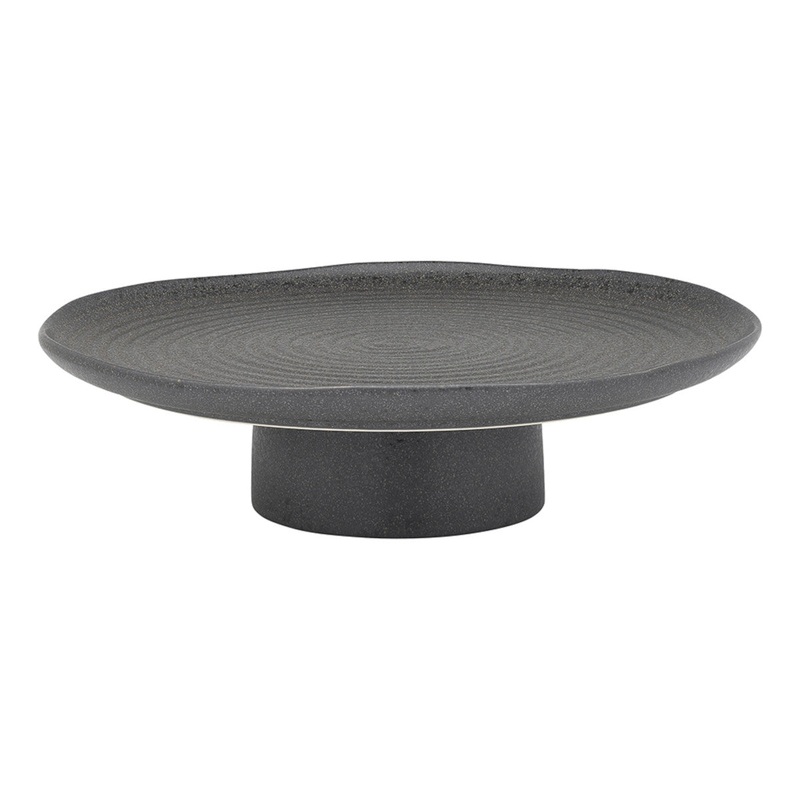 Ecology Ottawa Footed Cake Stand Stone 32cm