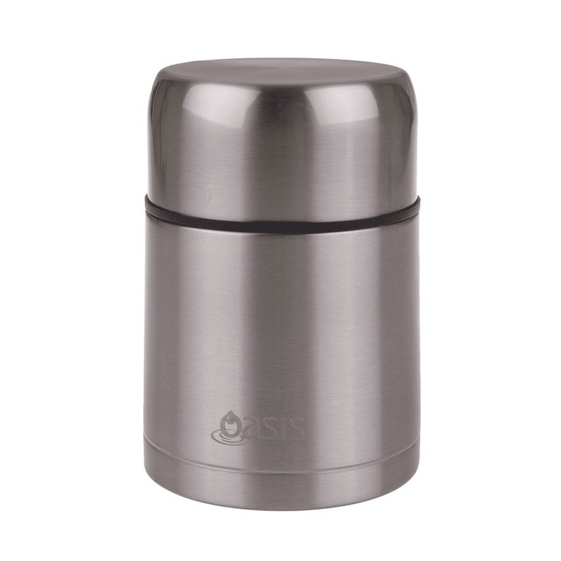 Oasis Food Flask with Spoon Stainless Steel 800ml