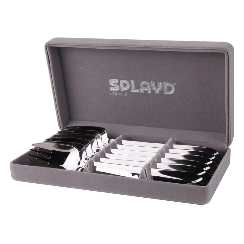 Splayd Stainless Steel Mirror Luxury Box Set of 6