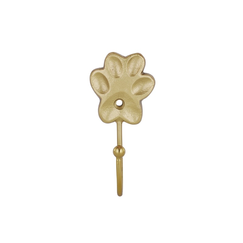 Coast to Coast Paw Metal Wall Hook Gold