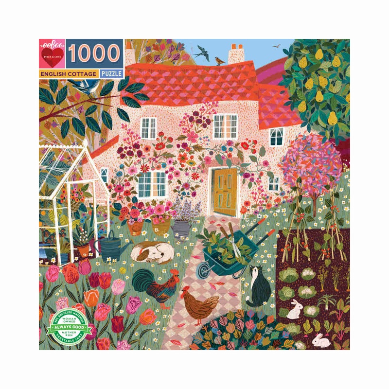 eeBoo English Cottage Puzzle 1000 Piece
