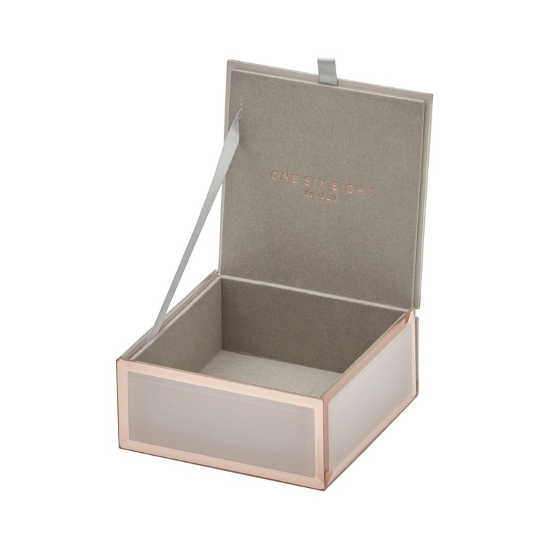 One Six Eight London Sara Jewellery Box Blush Small