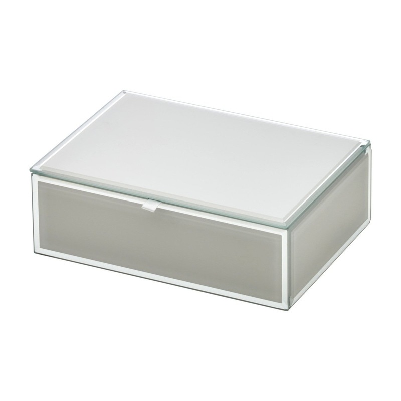 One Six Eight London Sara Jewellery Box Cool Grey Medium