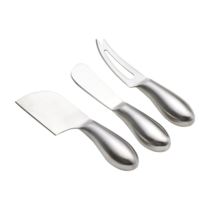 Epicurean Cuisine Stainless Steel Cheese Knife Set 3 Piece