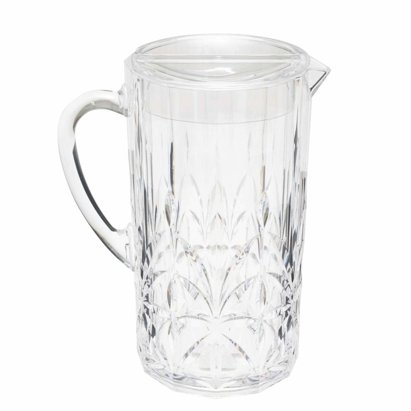 Saltwater Embossed Pitcher Clear 2.17L