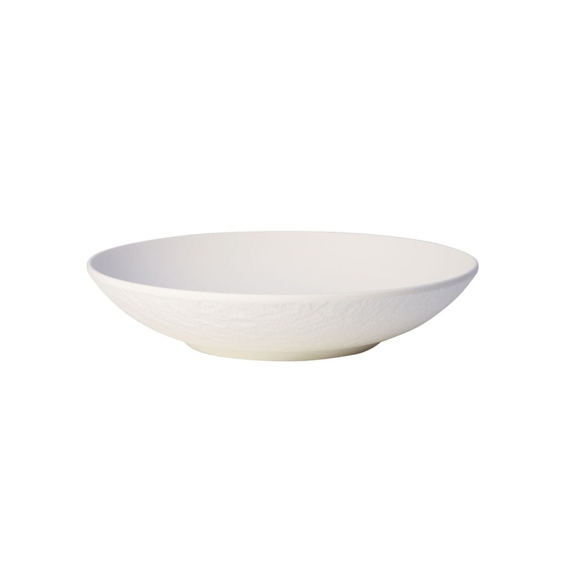Villeroy & Boch Manufacture Rock Flat Bowl Blanc 24cm
