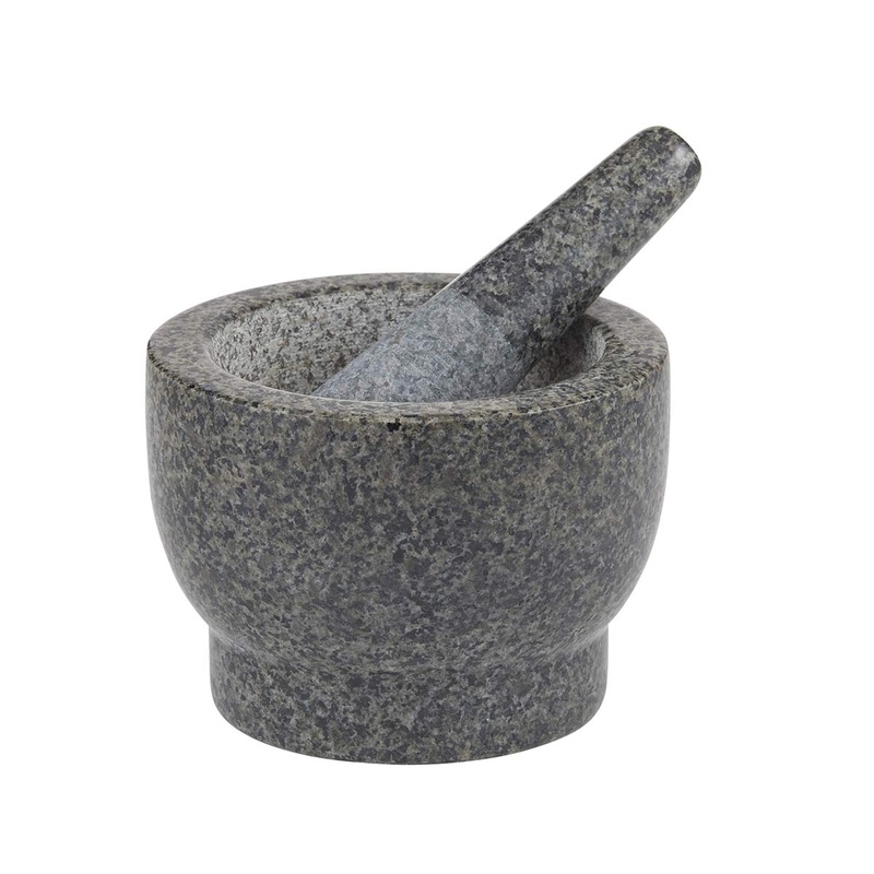Davis & Waddell Traditional Granite Mortar and Pestle Grey