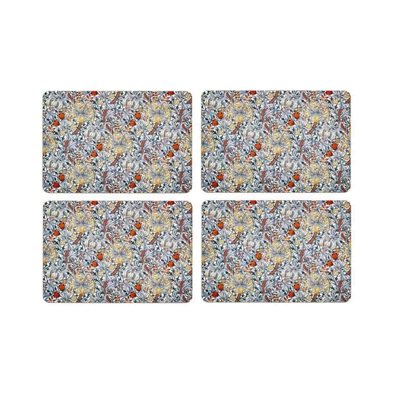 Nostalgic Blue Lily Placemats Set of 4