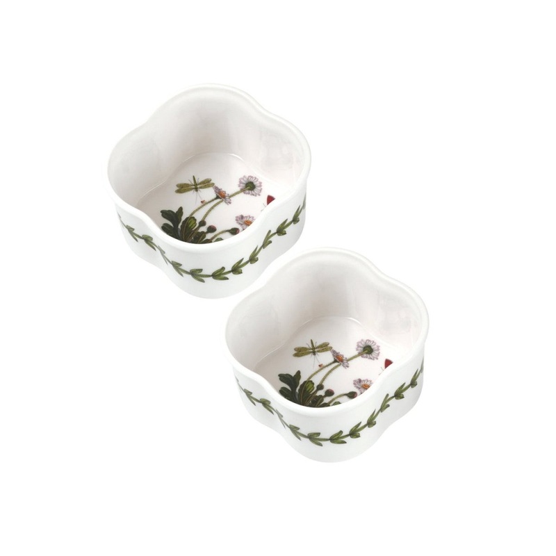 Portmeirion Botanic Garden Scalloped Ramekins 9cm (Set of 2)