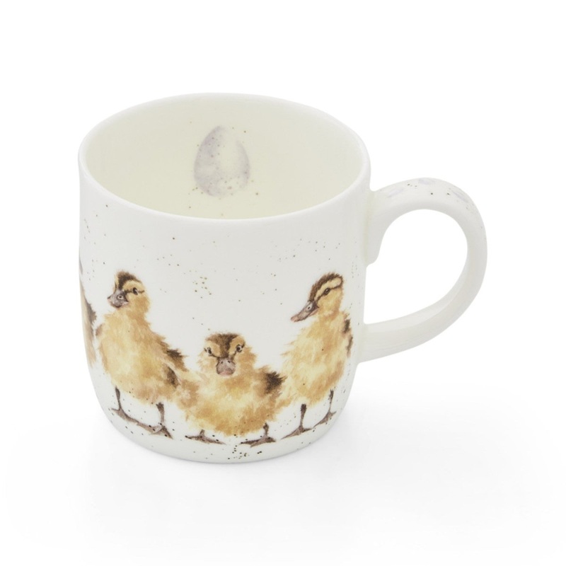 Royal Worcester Wrendale Designs Just Hatched Ducks Fine Bone China Mug 310ml