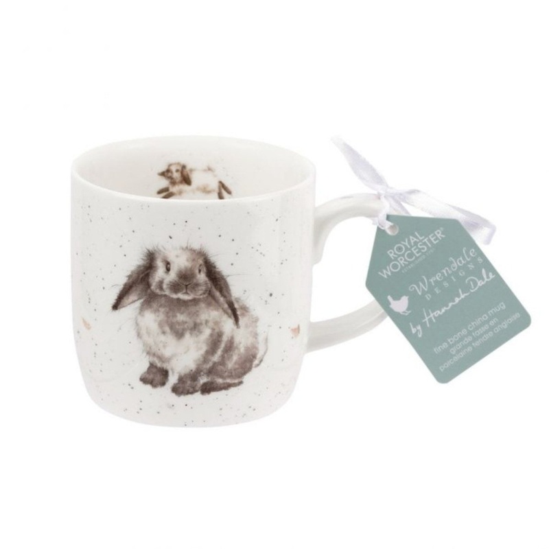 Royal Worcester Wrendale Designs Rosie Rabbit Fine Bone China Mug 310ml