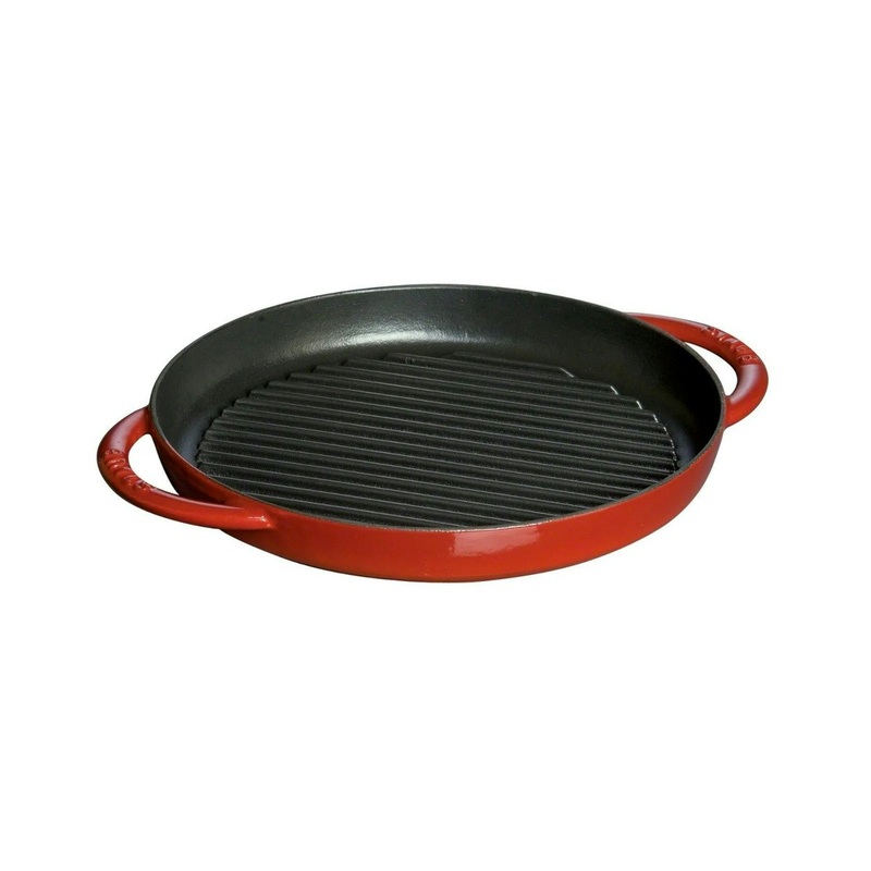 Staub Pure Grill Round 26cm Cherry