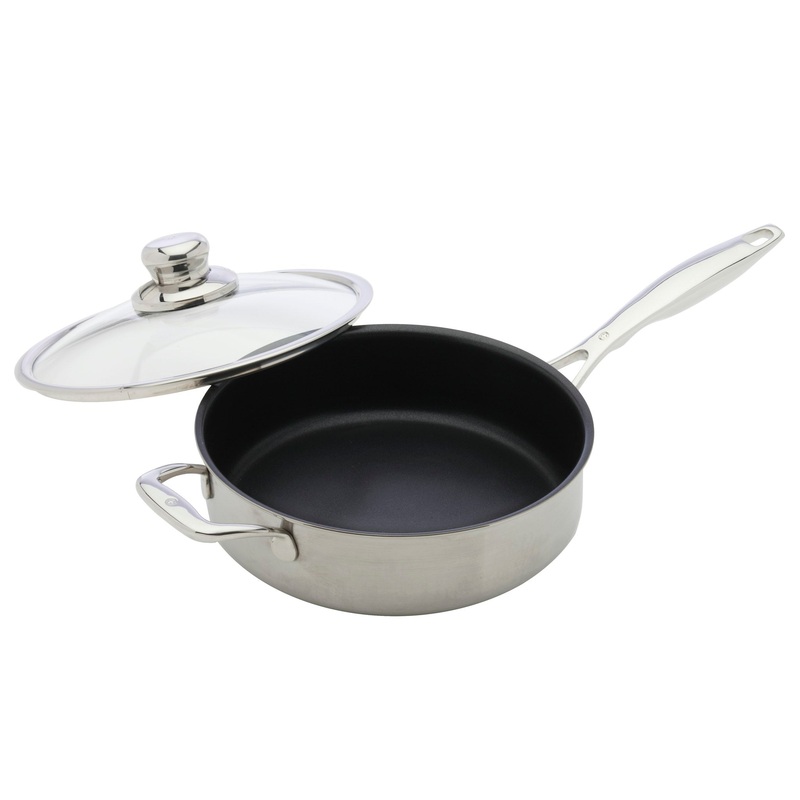 Swiss Diamond Clad Non-stick XD Induction Saute Pan with Lid 24cm 3L