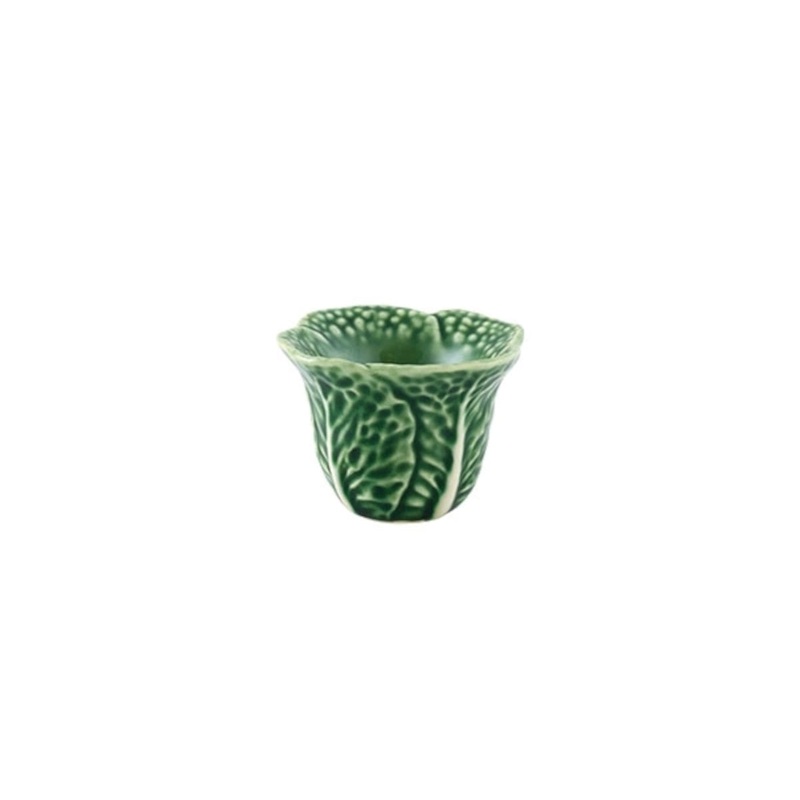 Bordallo Pinheiro Cabbage Egg Cup Green 5cm