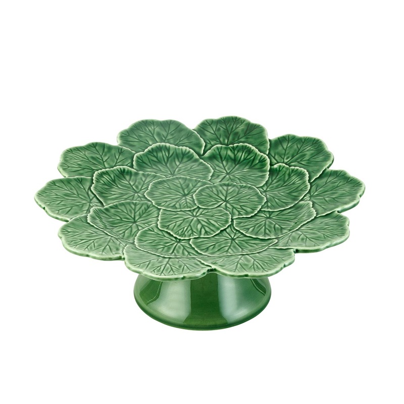 Bordallo Pinheiro Geranium Cake Stand 33cm
