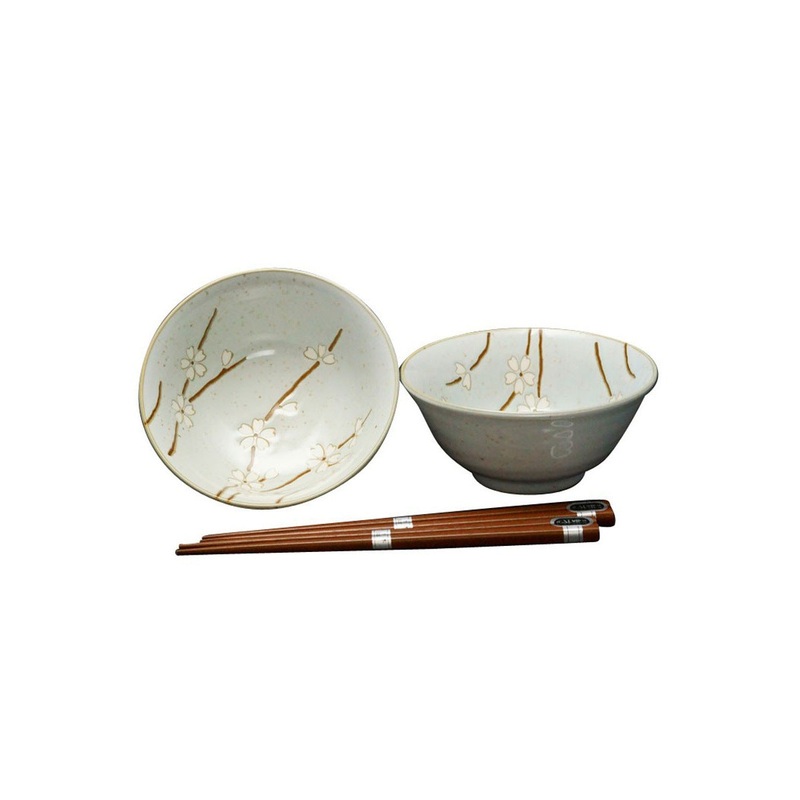 Concept Japan Sousunka Bowl with Chopstick Grey Set of 2