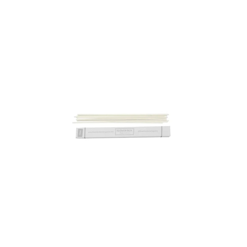 Flower Box Designer Reeds White 28cm
