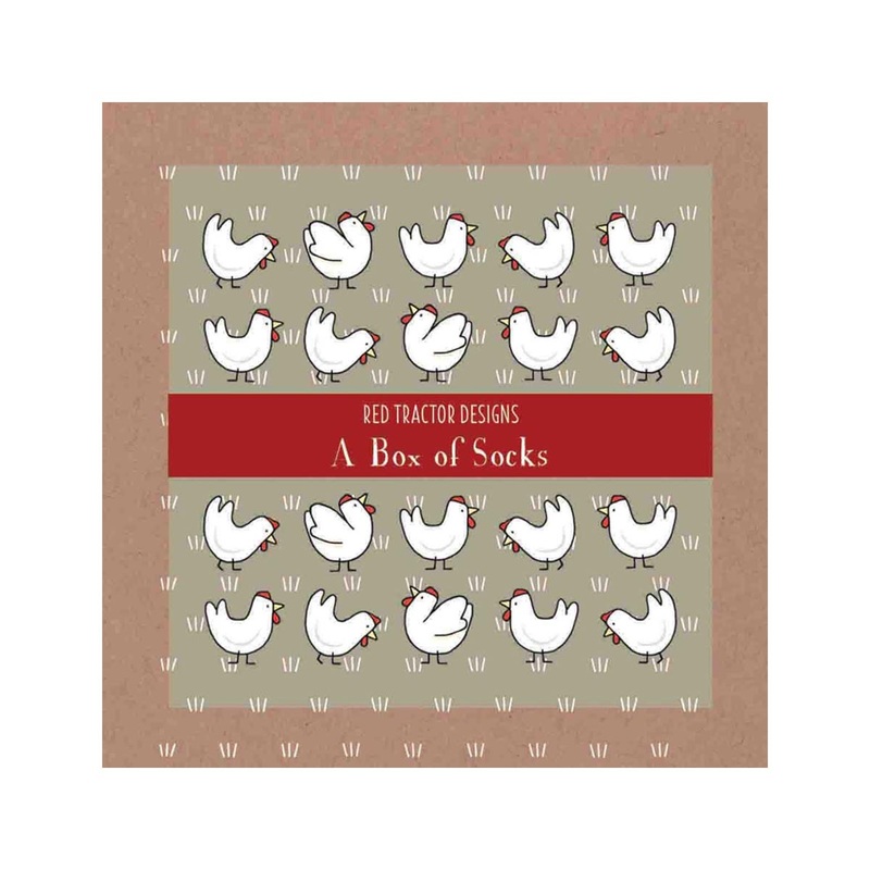 Red Tractor Designs Chooks Cotton Socks Medium