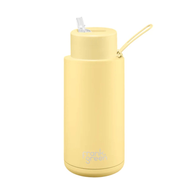 Frank Green Bottle with Straw Lid Buttermilk 1L