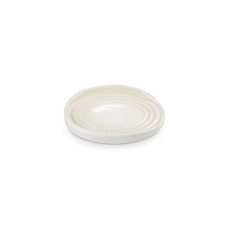 Le Creuset Oval Spoon Rest Meringue 15cm