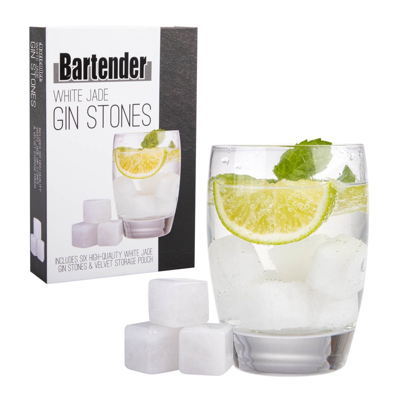 Bartender Gin Stone White Jade Set of 6