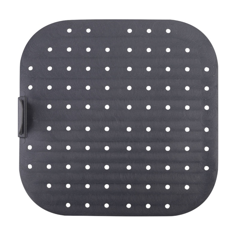 Daily Bake Silicone Square Air Fryer Liner Charcoal 22cm