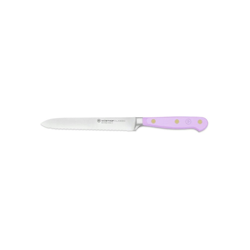 Wusthof Classic Colour Purple Yam Serrated Utility Knife 14cm