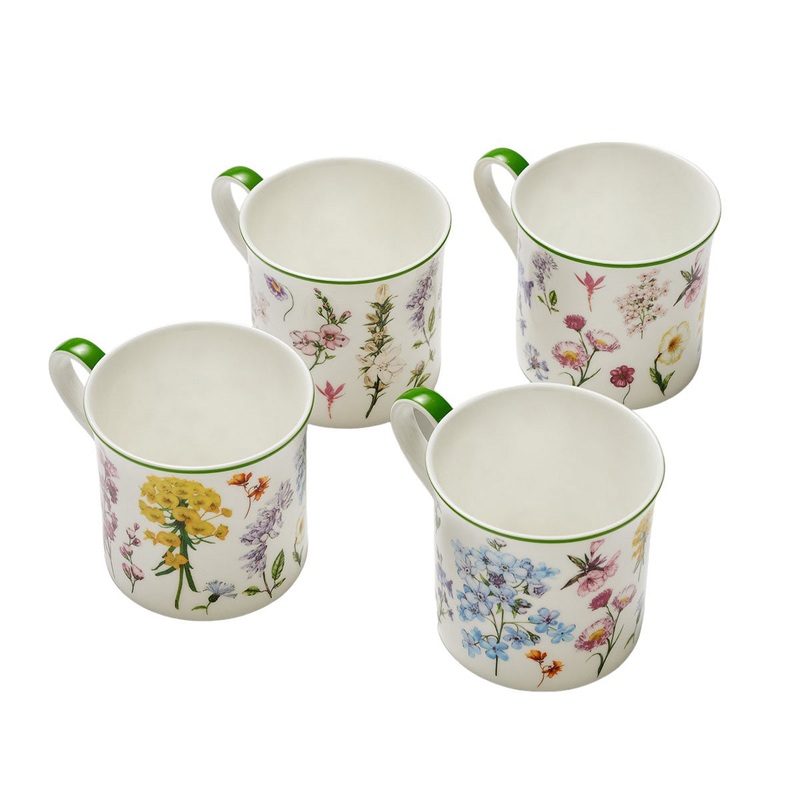 Heritage Meadowtime Fine Bone China Mugs 300ml (Set of 4)