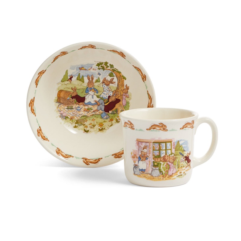 Royal Doulton Bunnykins Infant Bowl & Mug Set 2 Piece