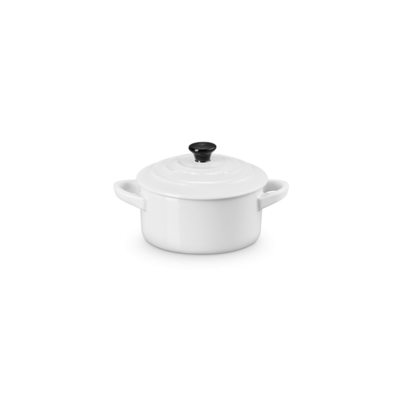 Le Creuset Stoneware Mini Cocotte White 10cm