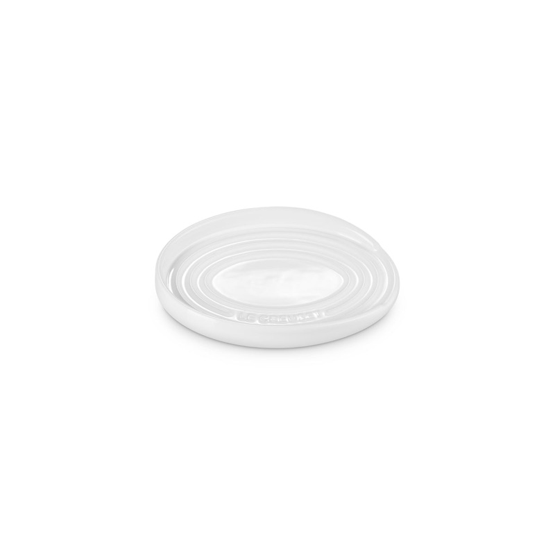 Le Creuset Stoneware Oval Spoon Rest White