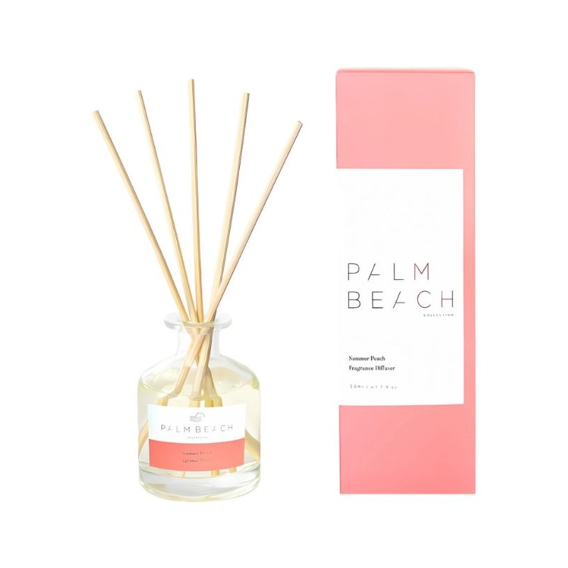 Palm Beach Collection Summer Peach Mini Fragrance Diffuser 50ml