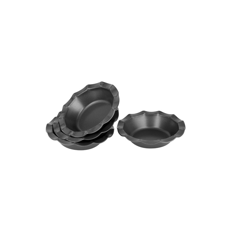 Bakemaster Fluted Pie Dish 13cm (Set of 4)