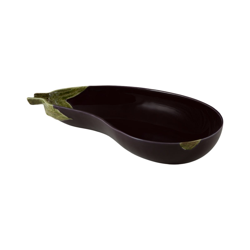 Bordallo Pinheiro Aubergine Salad Bowl Purple 39cm