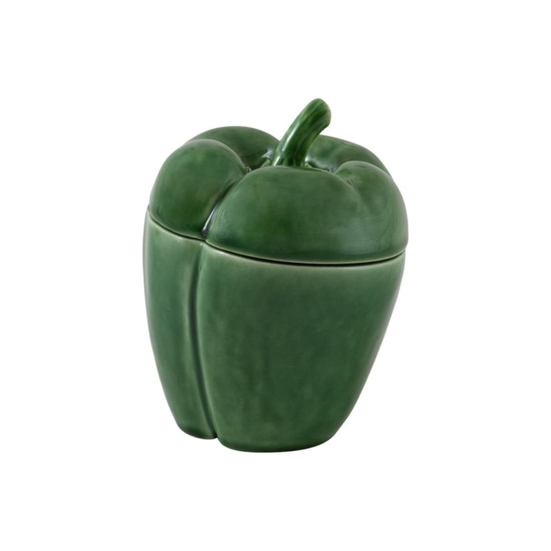Bordallo Pinheiro Pepper Box Green 12.5cm