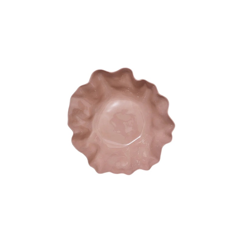 Marmoset Found Ruffle Bowl Pink Small