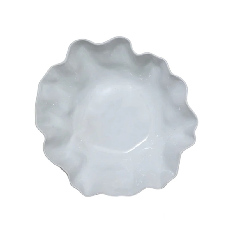 Marmoset Found Ruffle Bowl Snow Large