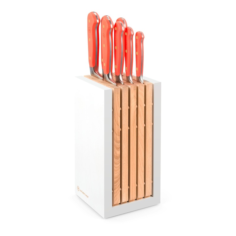 Wusthof Classic Colour Coral Peach Knife Block 8 Pieces