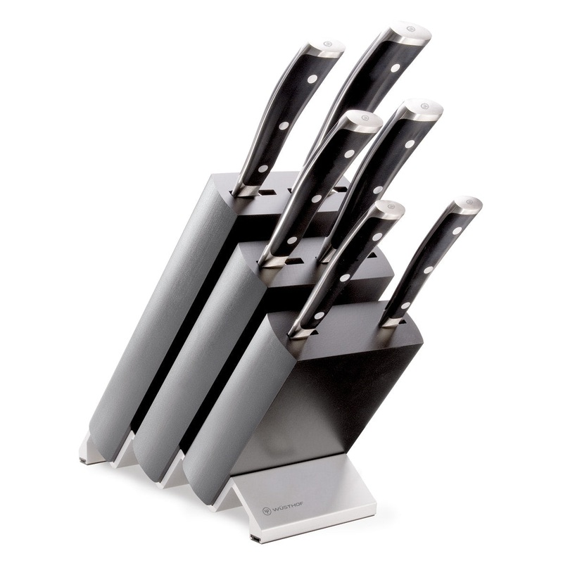 Wusthof Classic Ikon Black 7 Piece Knife Block Set
