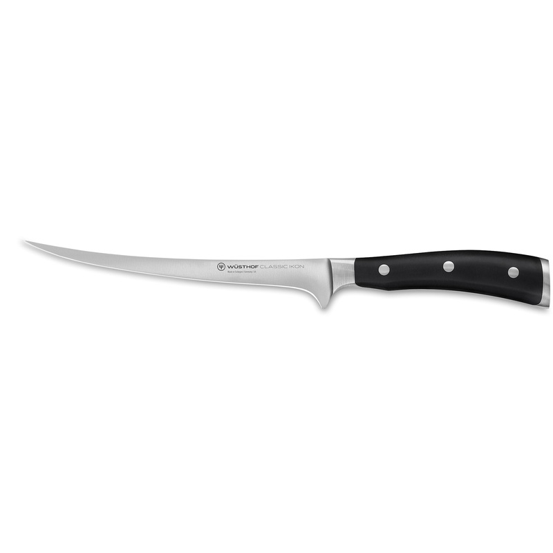 Wusthof Classic Ikon Black Fillet Knife 18cm