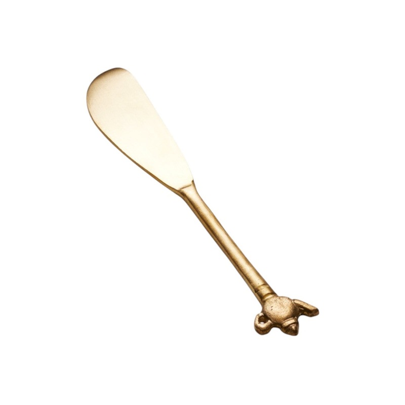 Epicurean Cuisine Teapot Spreader Brass